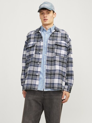 JACK & JONES Comfort fit Between-season jacket in Blue: front