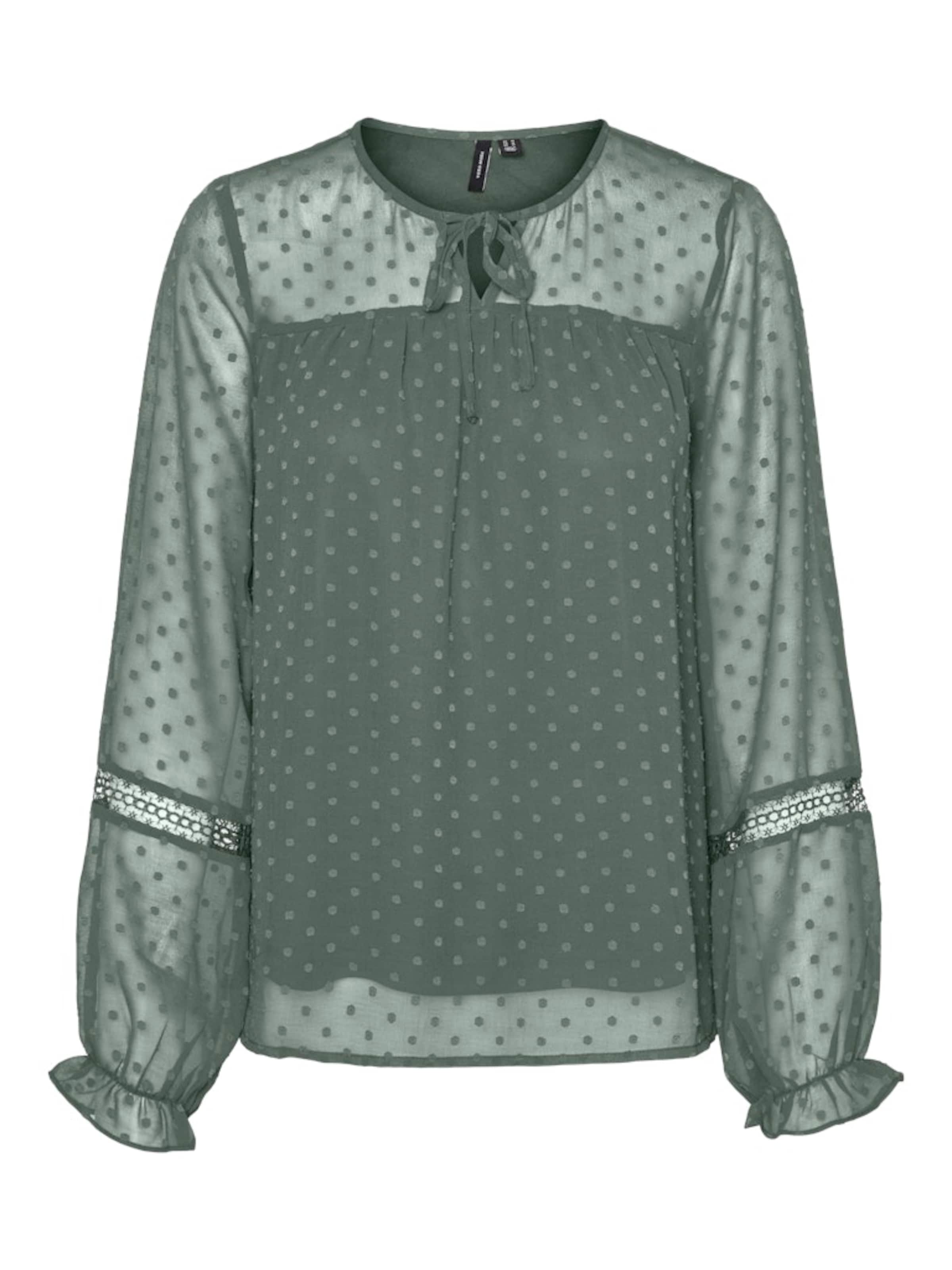 VERO MODA Blouse 'VMLeah' in Green: front