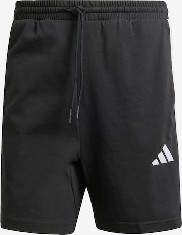 ADIDAS SPORTSWEAR Спортивные штаны 'Essentials 3-Stripes Single Jersey Shorts' в Черный: спереди