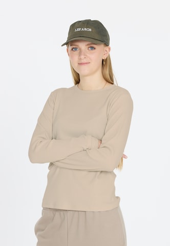 Les'Arcs Langarmshirt 'Ashtyn' in Beige: Vorderseite