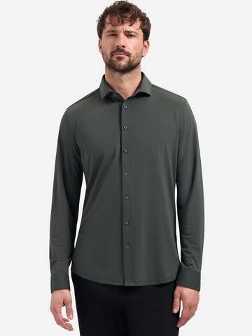 No Excess Regular fit Button Up Shirt 'Sedoc' in Grey: front