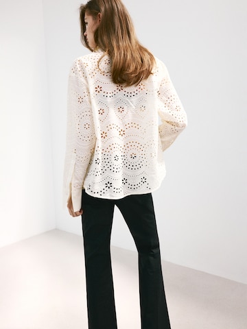 Camicia da donna 'ELEONOR' di MANGO in beige