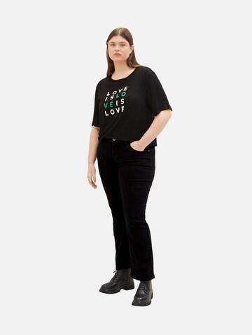Tom Tailor Women + T-shirt i svart