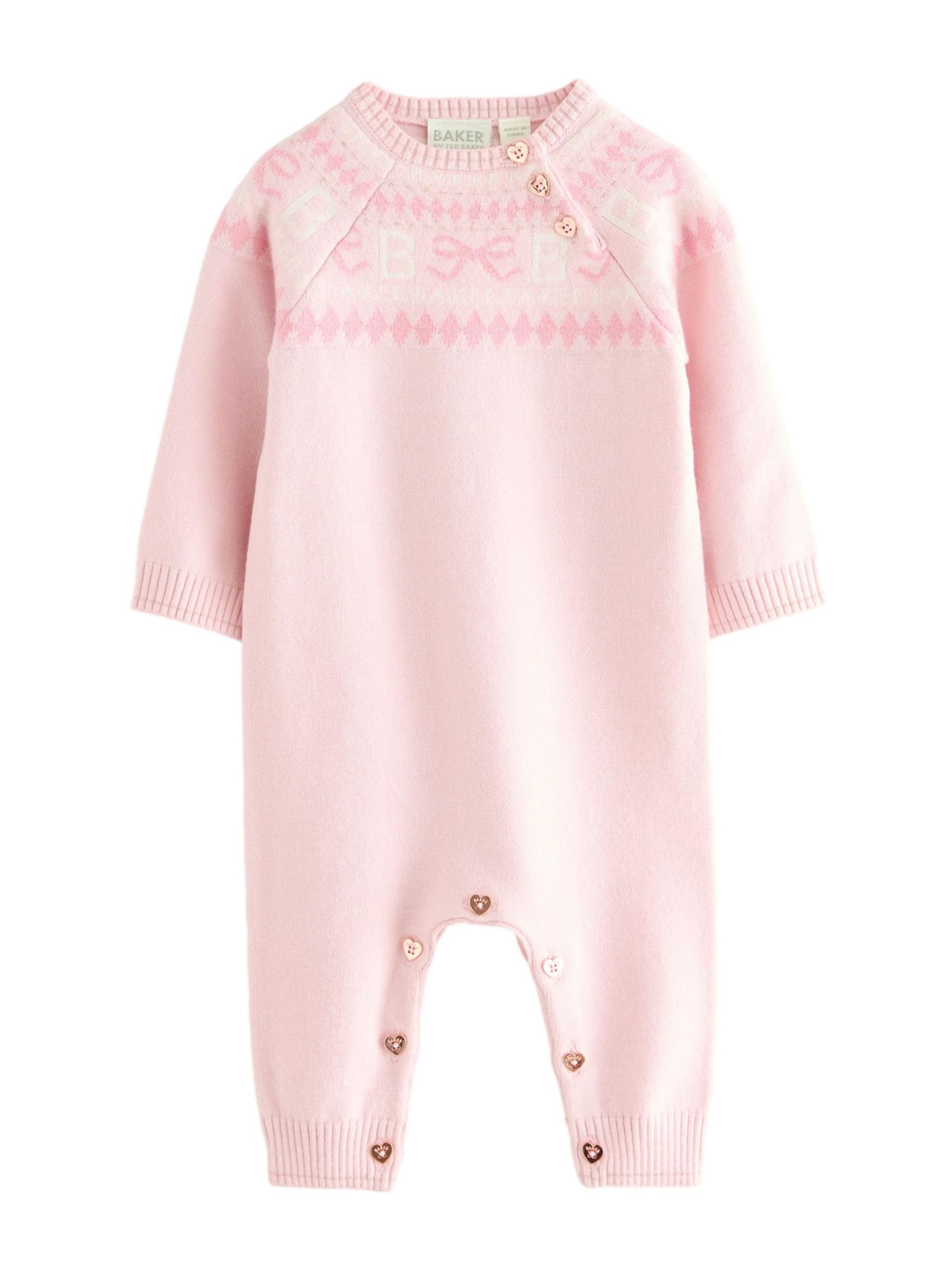 Baker by Ted Baker Ползунки/боди в Ярко-розовый: спереди