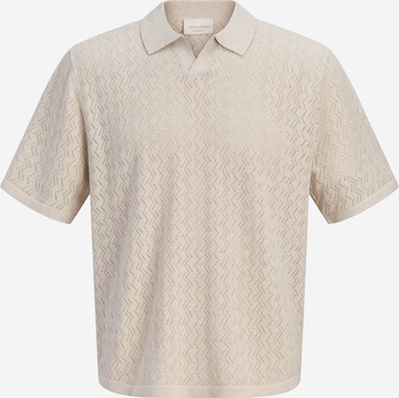JACK & JONES Sweater in Beige: front