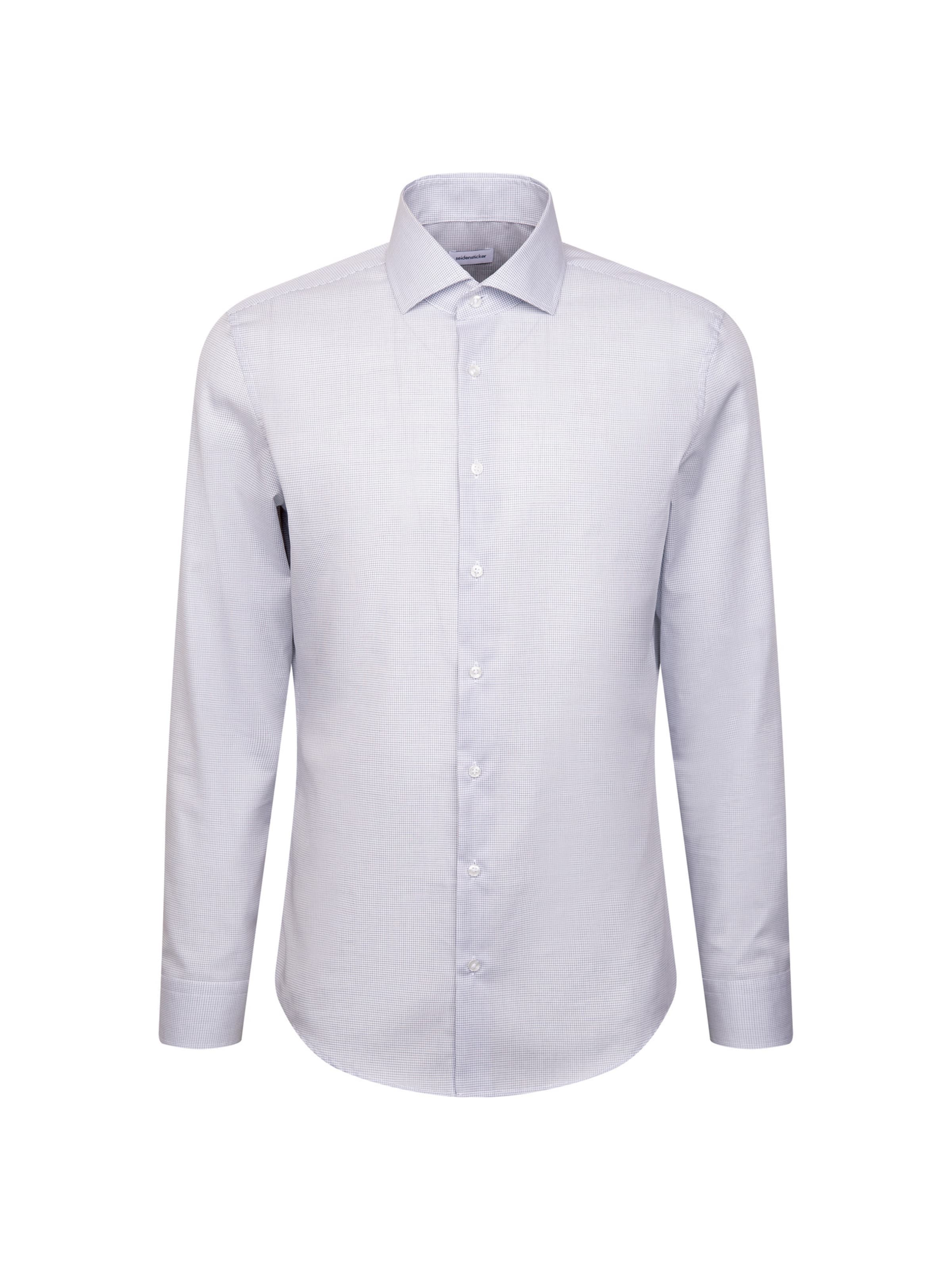 SEIDENSTICKER Slim fit Zakelijk overhemd in Blauw: voorkant