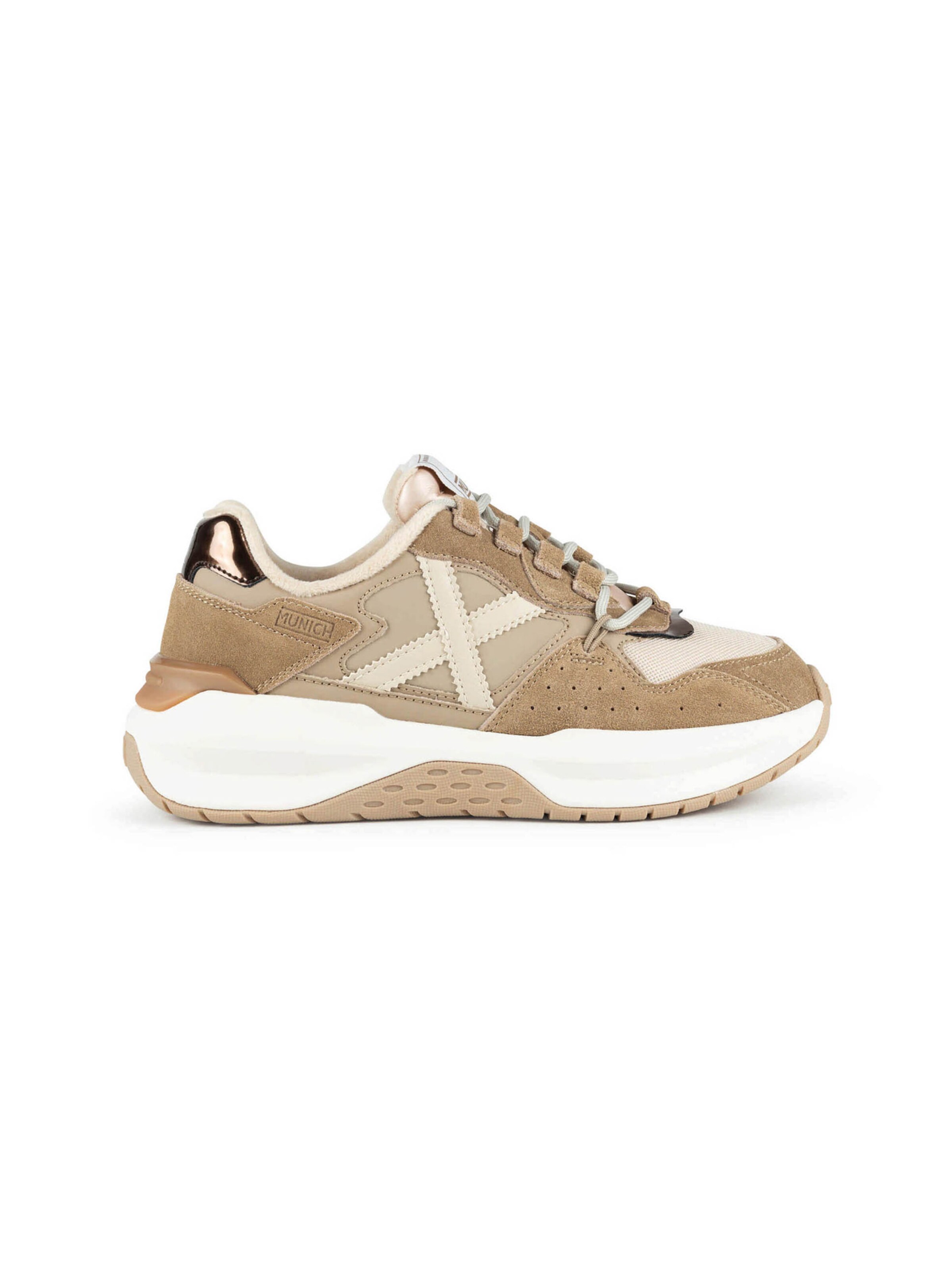 Sneaker bassa 'NEXA' di MUNICH in marrone: lato
