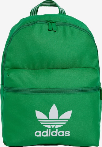 ADIDAS ORIGINALS Backpack 'Adicolor' in Green: front