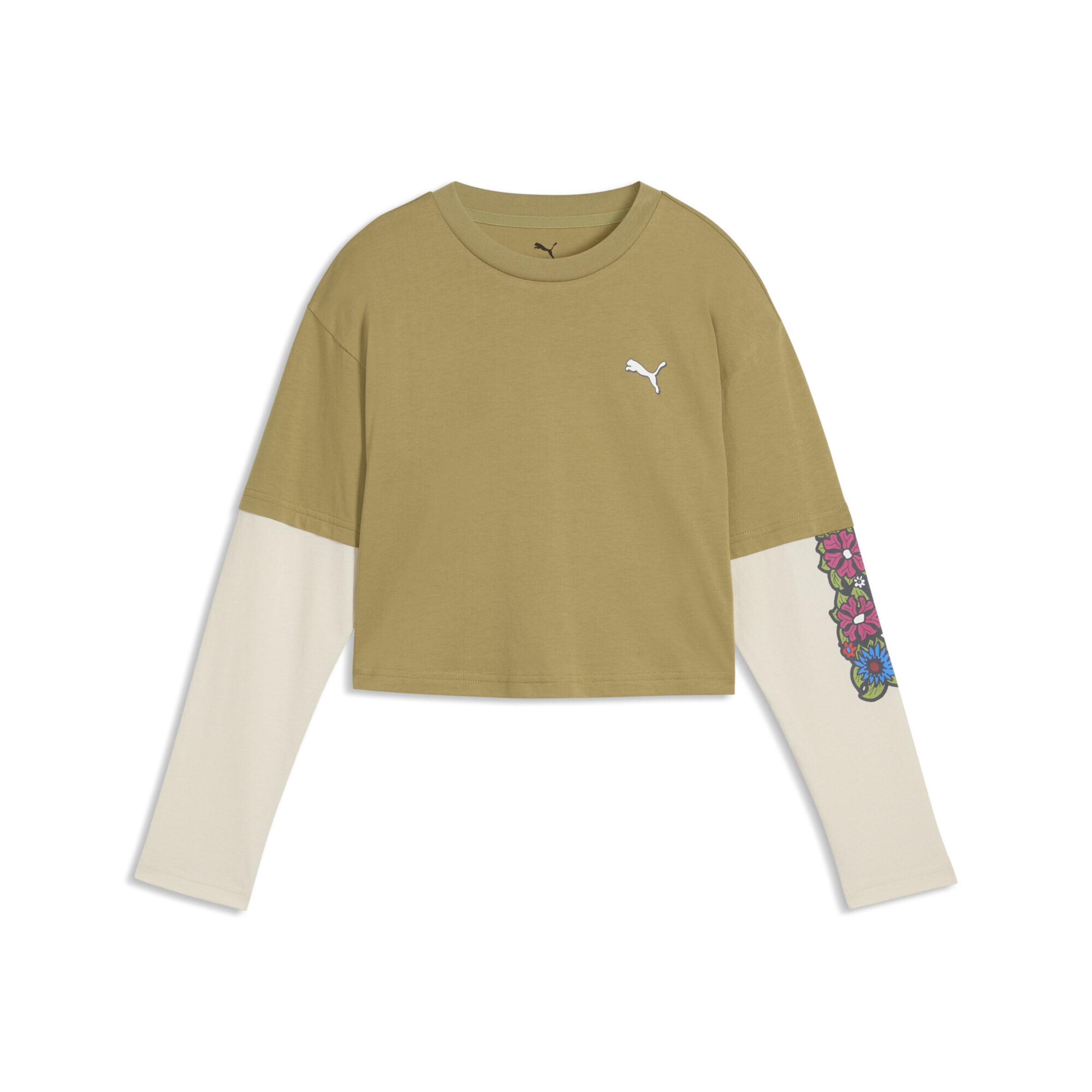 T-Shirt fonctionnel PUMA en marron : devant