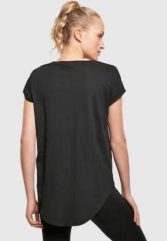 Maglietta ' Disney Mickey Mouse Since Beaten Face CHAR CADT with Ladies Long Slub Tee ' di F4NT4STIC in nero