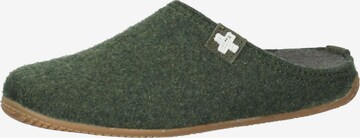 Living Kitzbühel Slippers in Green: front