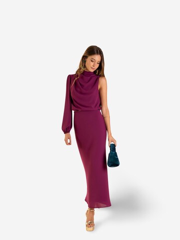 THE-ARE - Saia em roxo: frente