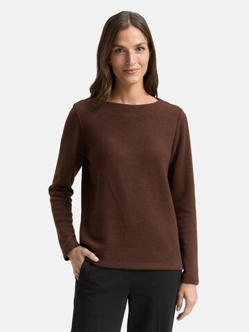 TOM TAILOR Sweatshirt in Brown: front