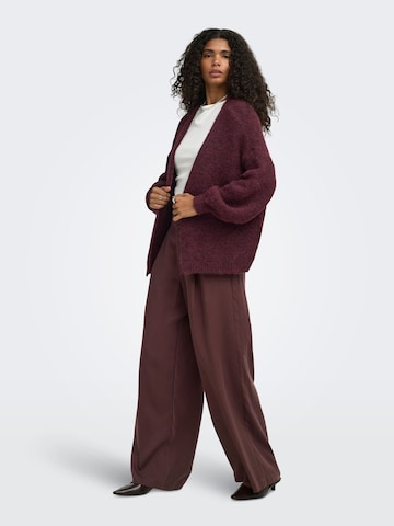 ONLY Gebreid vest 'ONLNellie' in Rood