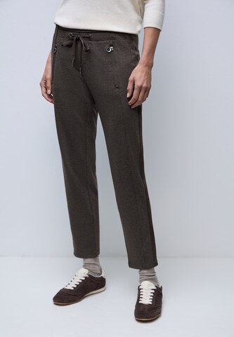 STREET ONE Loose fit Pants in Brown: front