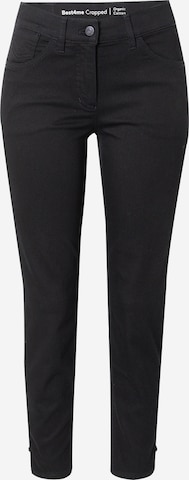 GERRY WEBER Skinny Jeans in Zwart: voorkant