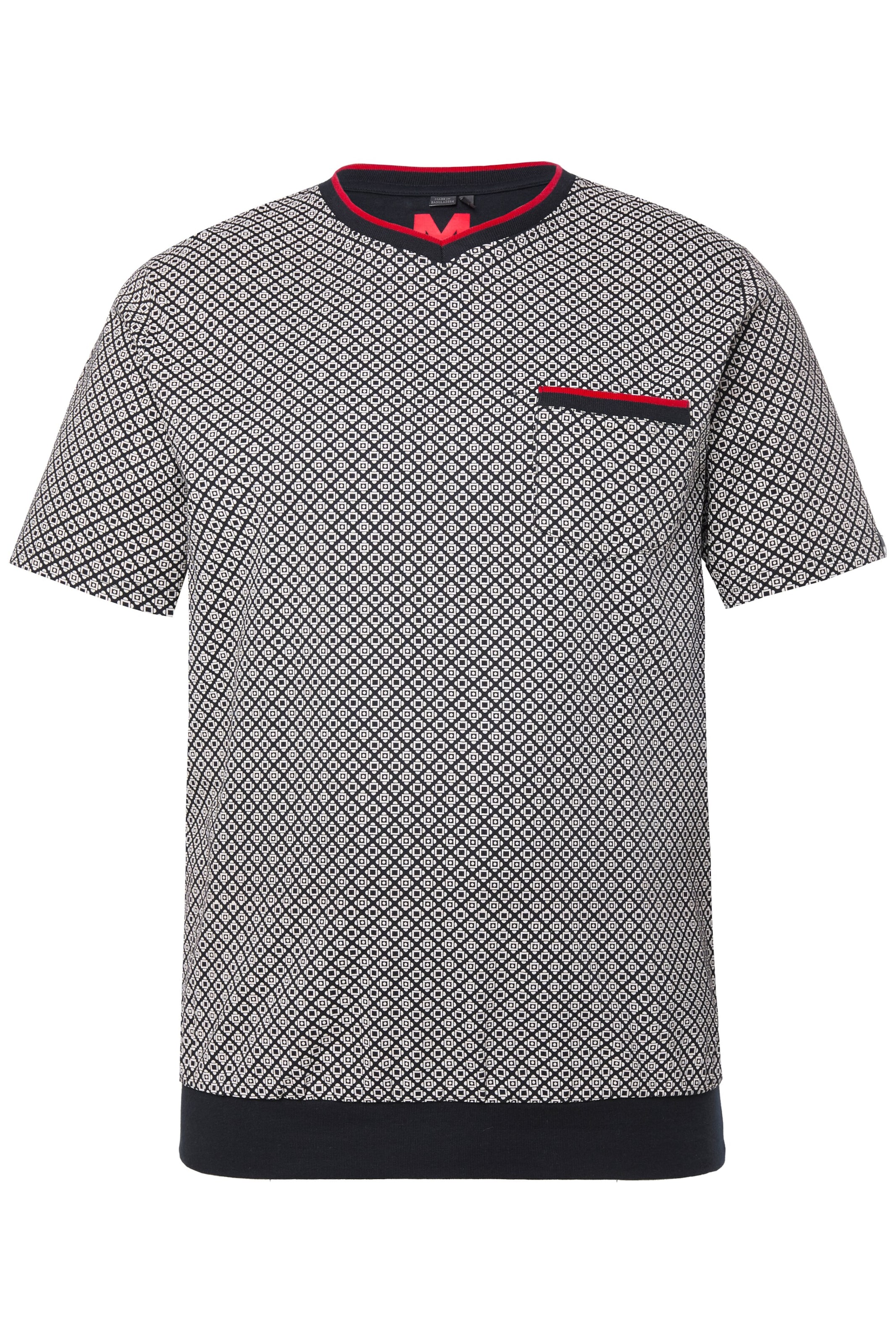 Men Plus Pyjama in Schwarz