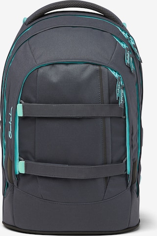 Satch Backpack in Blue: front