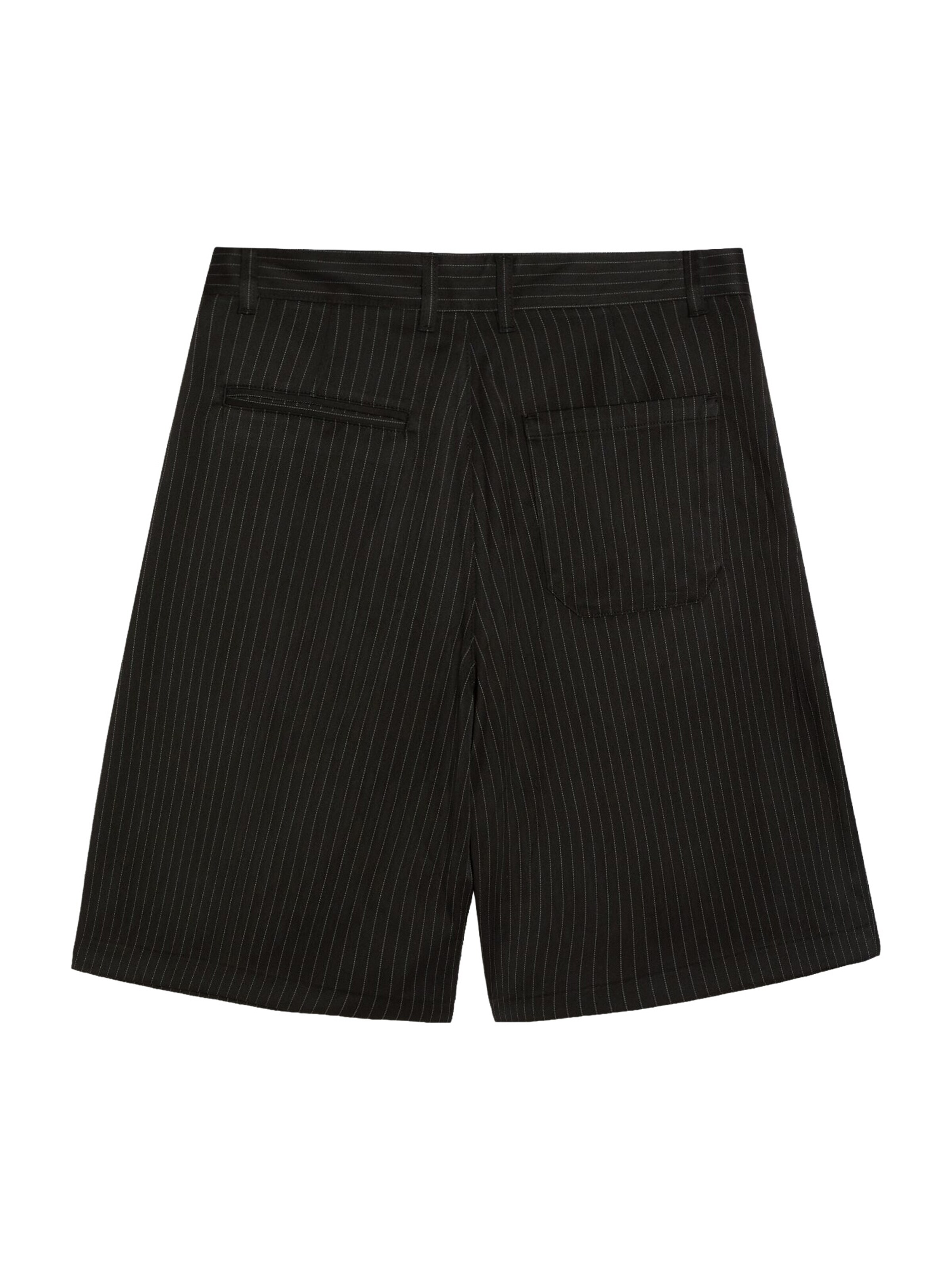 Wide Leg Pantalon à pince Bershka en noir