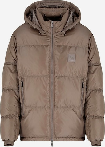 Veste d’hiver ARMANI EXCHANGE en beige : devant