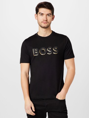 BOSS Black Shirt 'Tiburt 339' in Zwart: voorkant