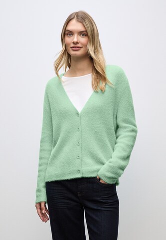 STREET ONE Strickjacke in Grün: Vorderseite