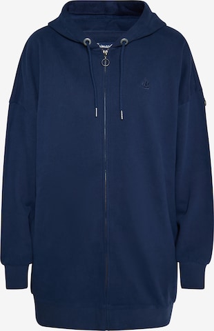 DreiMaster Vintage Sweat jacket in Blue: front