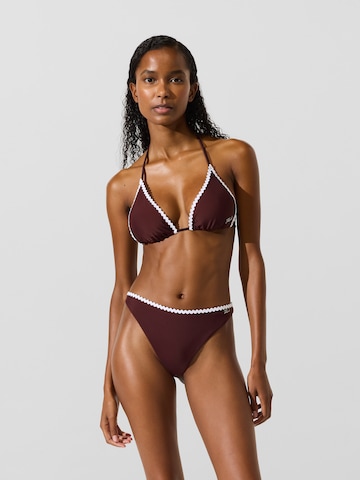 Karl Lagerfeld Triangel Bikinioverdel i brun: forside