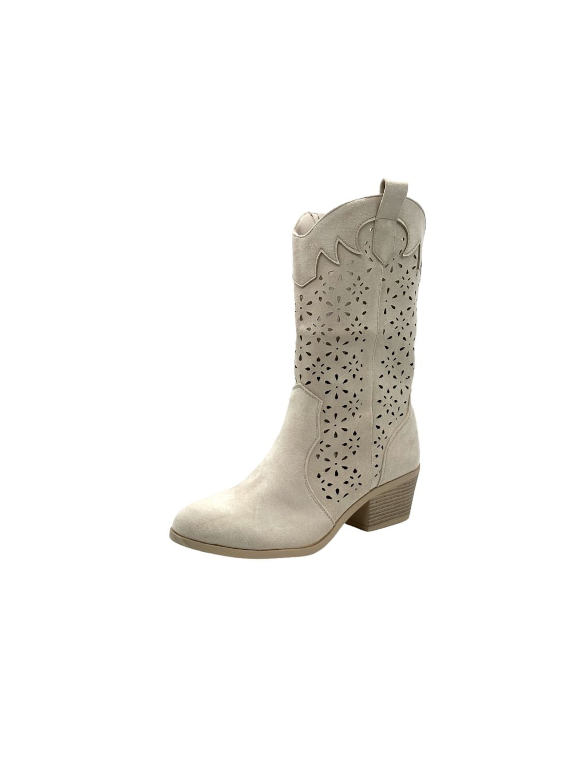 Nowaland Ankle Boots‌‌‌‌‌‌‌ in Beige: Vorderseite