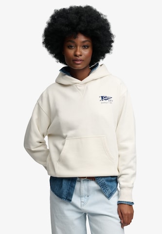 Sweat-shirt 'Superdry Heritage' Superdry & Co en blanc : devant