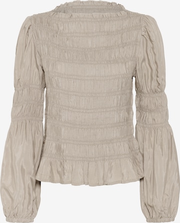 Chemisier 'Henva' Cream en beige : devant