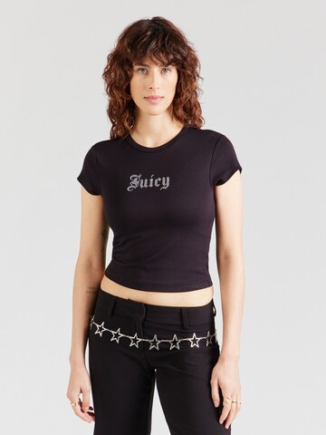Tricou de la Juicy Couture pe negru: față