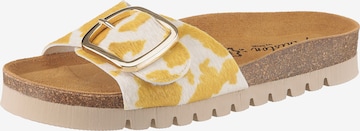 Aniston Mules in Yellow: front