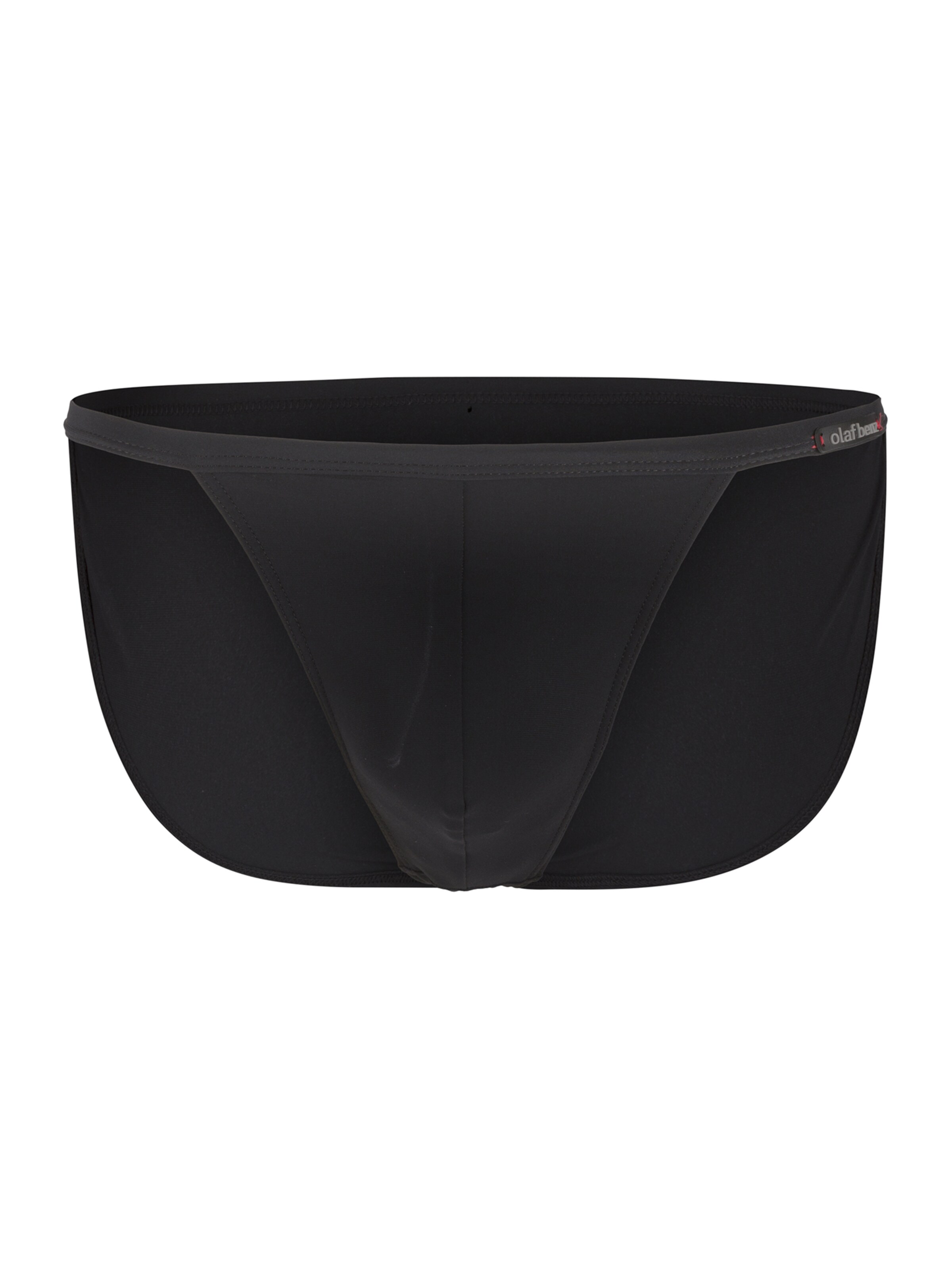 Olaf Benz Bathing trunks ' BLU1200 Beachtanga ' in Black: front