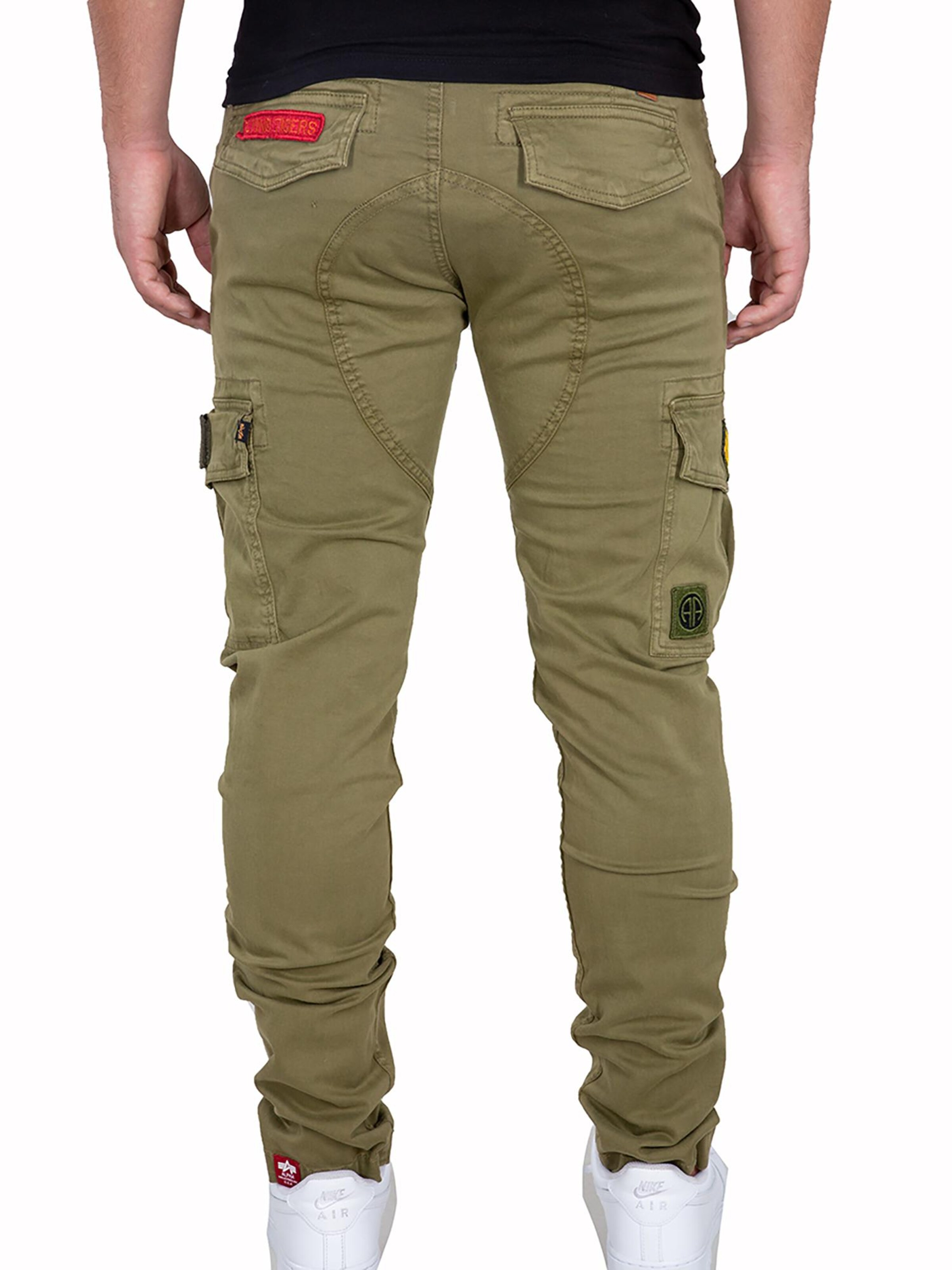 ALPHA INDUSTRIES Regular Cargo Pants 'Petrol' in Green