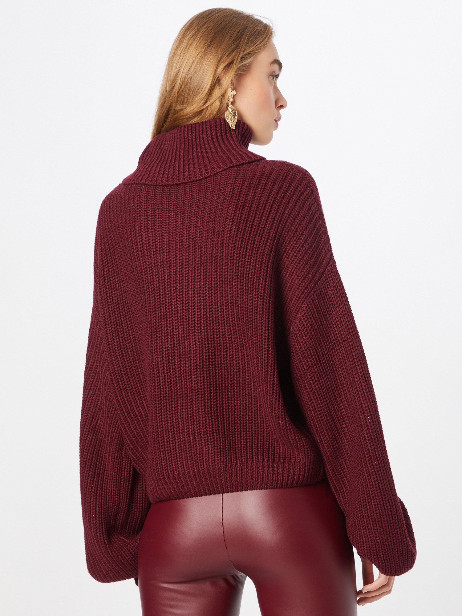 Odzież Swetry & dzianina NA-KD Sweter w kolorze Burgundm 