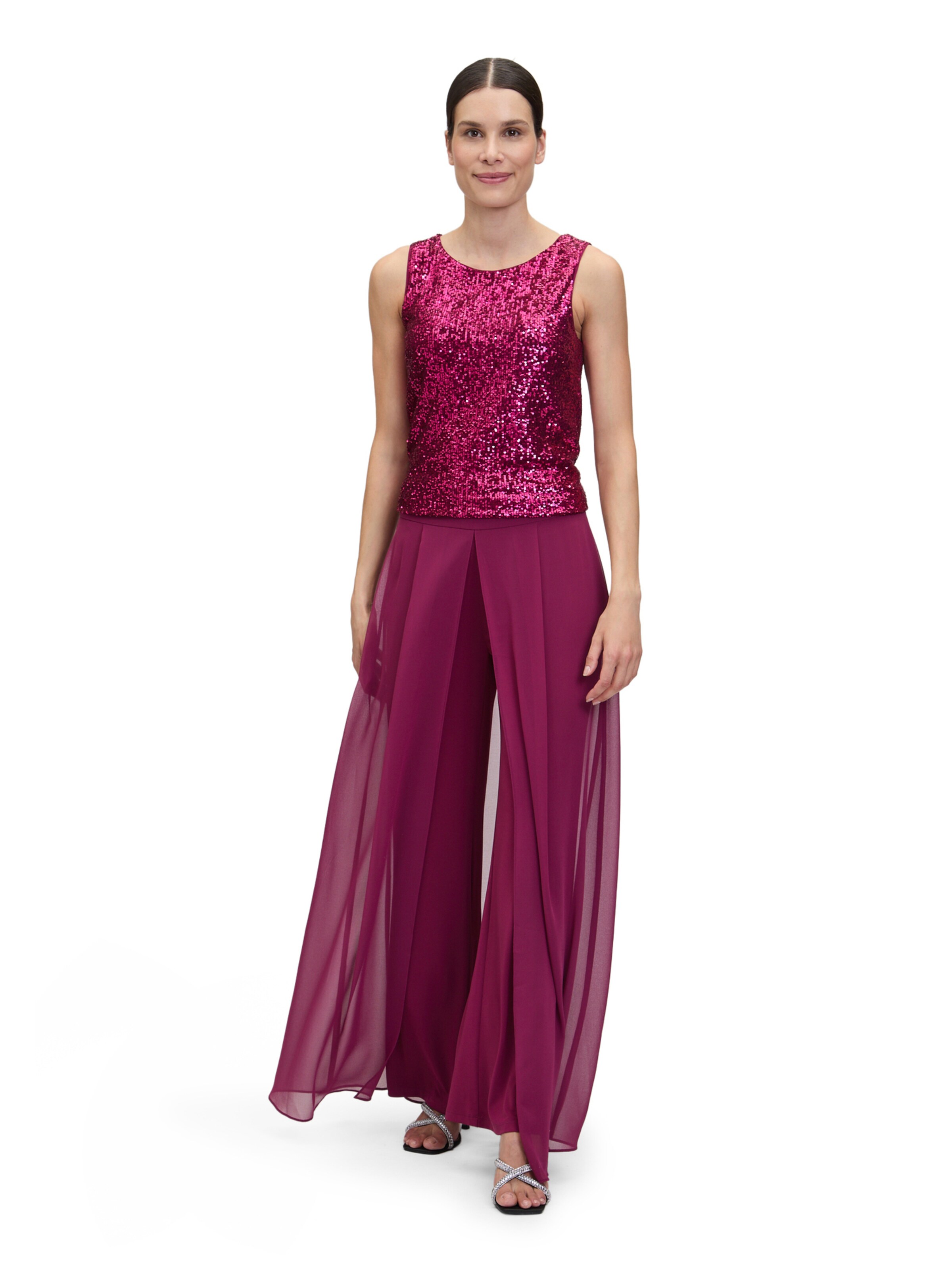 Wide leg Pantaloni di Vera Mont in rosso