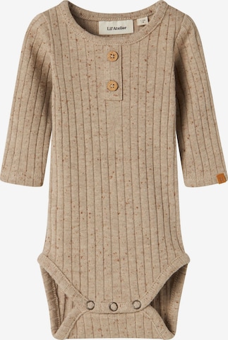 Lil'Atelier Rompertje/body in Beige: voorkant
