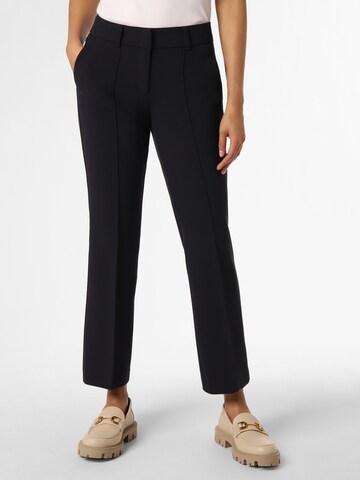 Cambio Regular Pleat-Front Pants 'Farah' in Blue: front