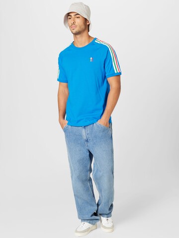 ADIDAS ORIGINALS T-Shirt '3-Stripes' in Blau
