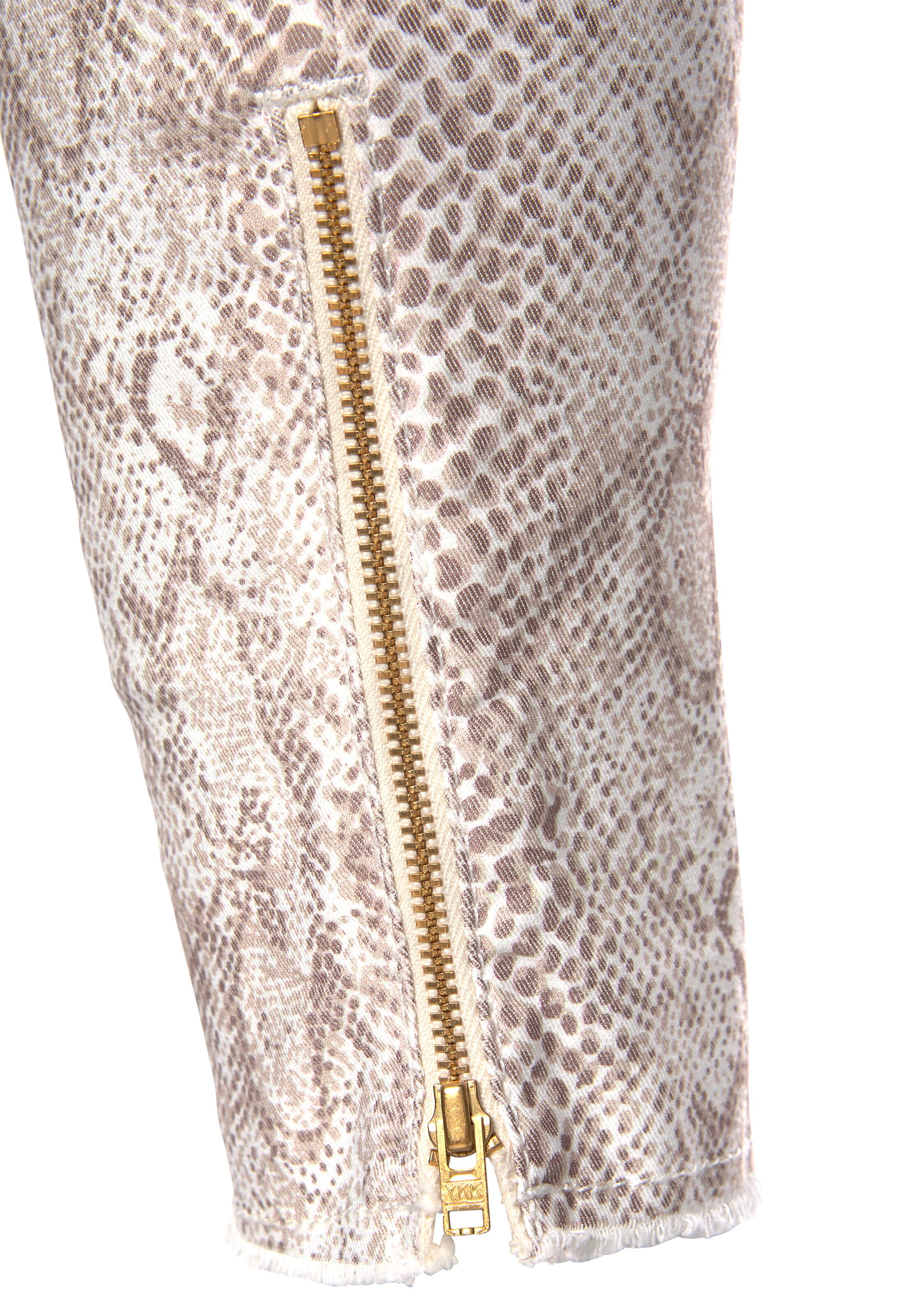 LASCANA Skinny Kalhoty – béžová