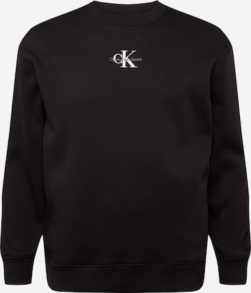 Calvin Klein Jeans Plus Sweatshirt in Schwarz: predná strana