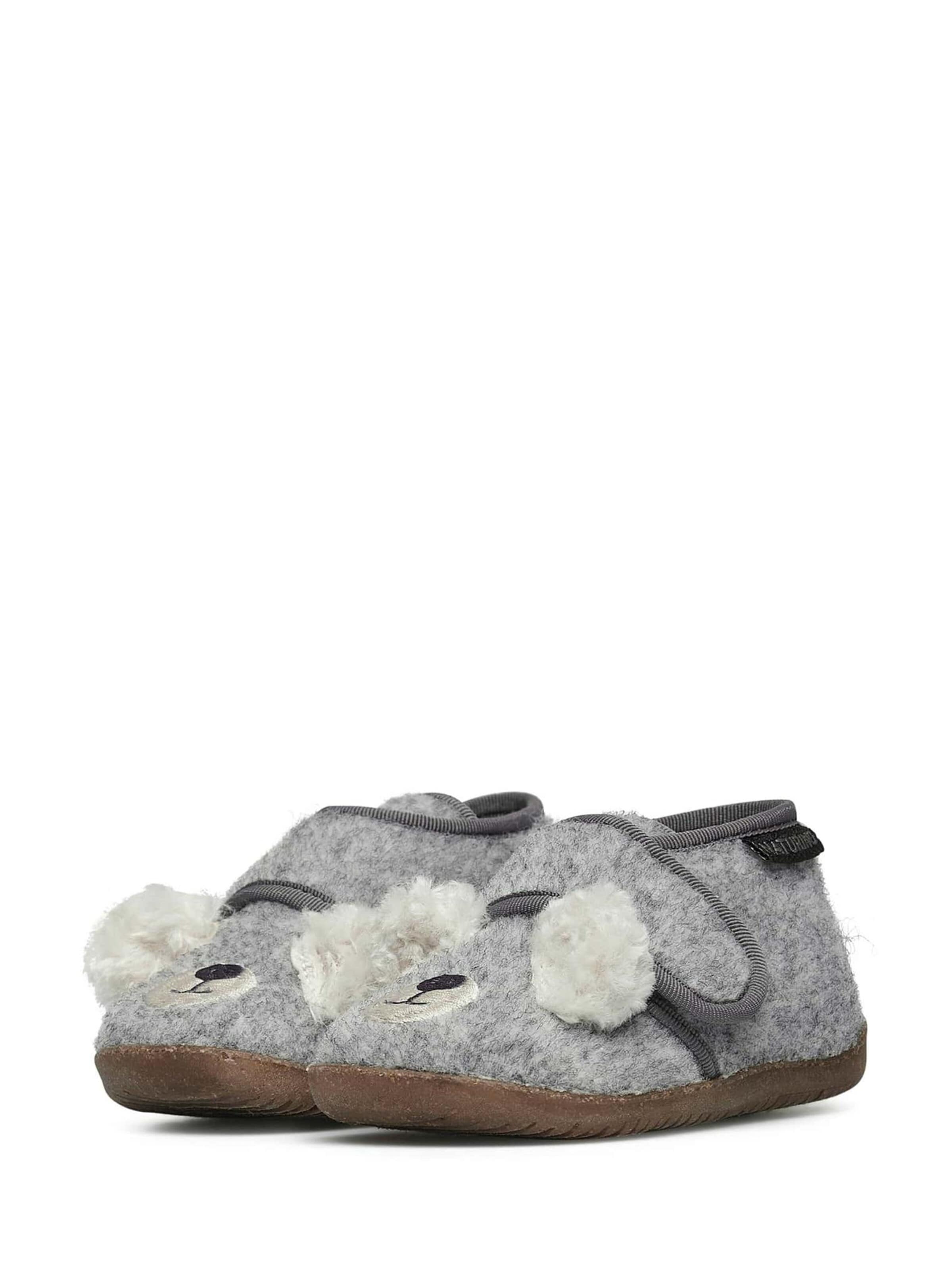 NATURINO Slipper 'BIDAIM' in Grey