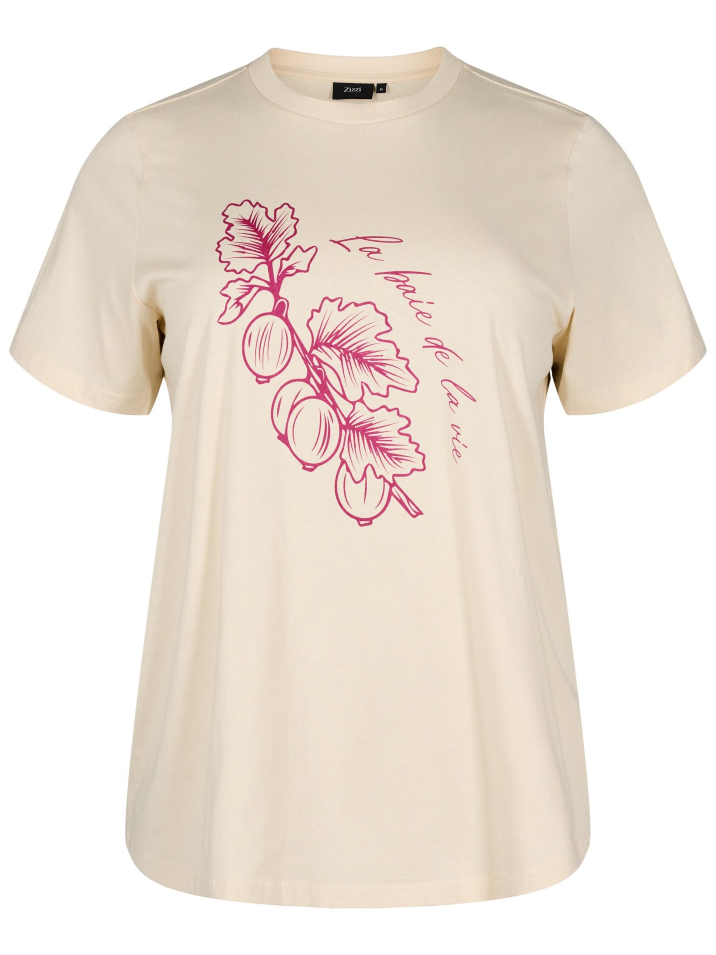 Zizzi Shirt 'VELIN' in Beige: Vorderseite