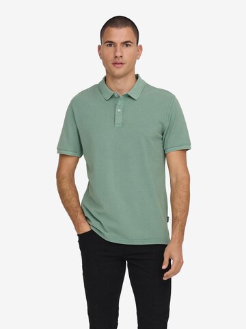 T-Shirt 'Travis' Only & Sons en vert : devant