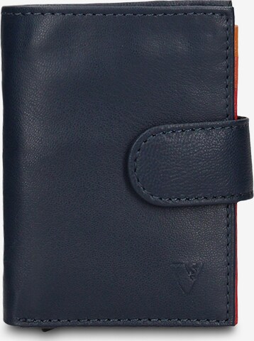 Portamonete di Coveri Collection in blu: frontale