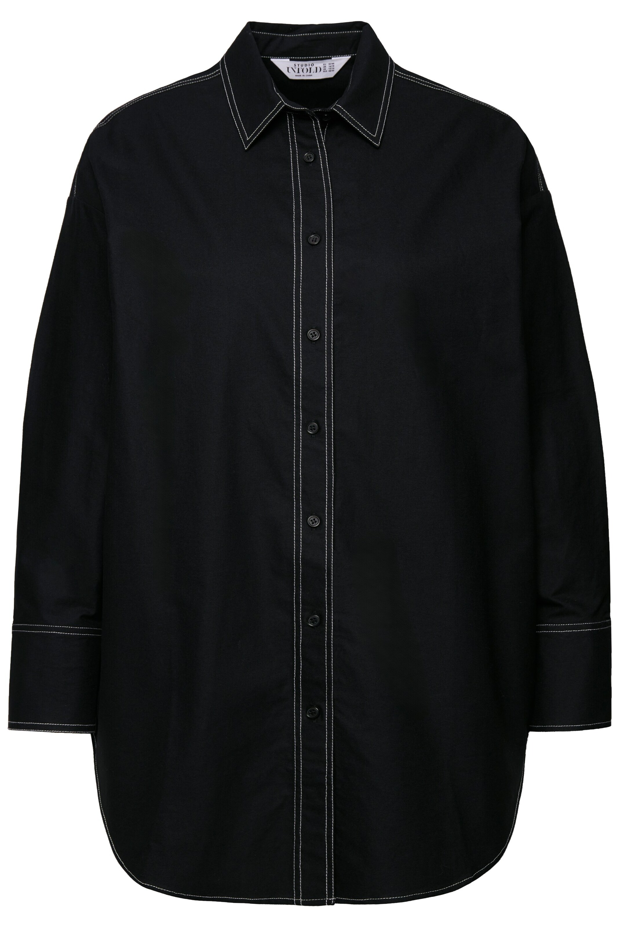 Studio Untold Blouse in Black: front