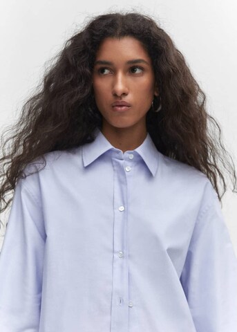 MANGO Blouse 'Colete' in Blauw