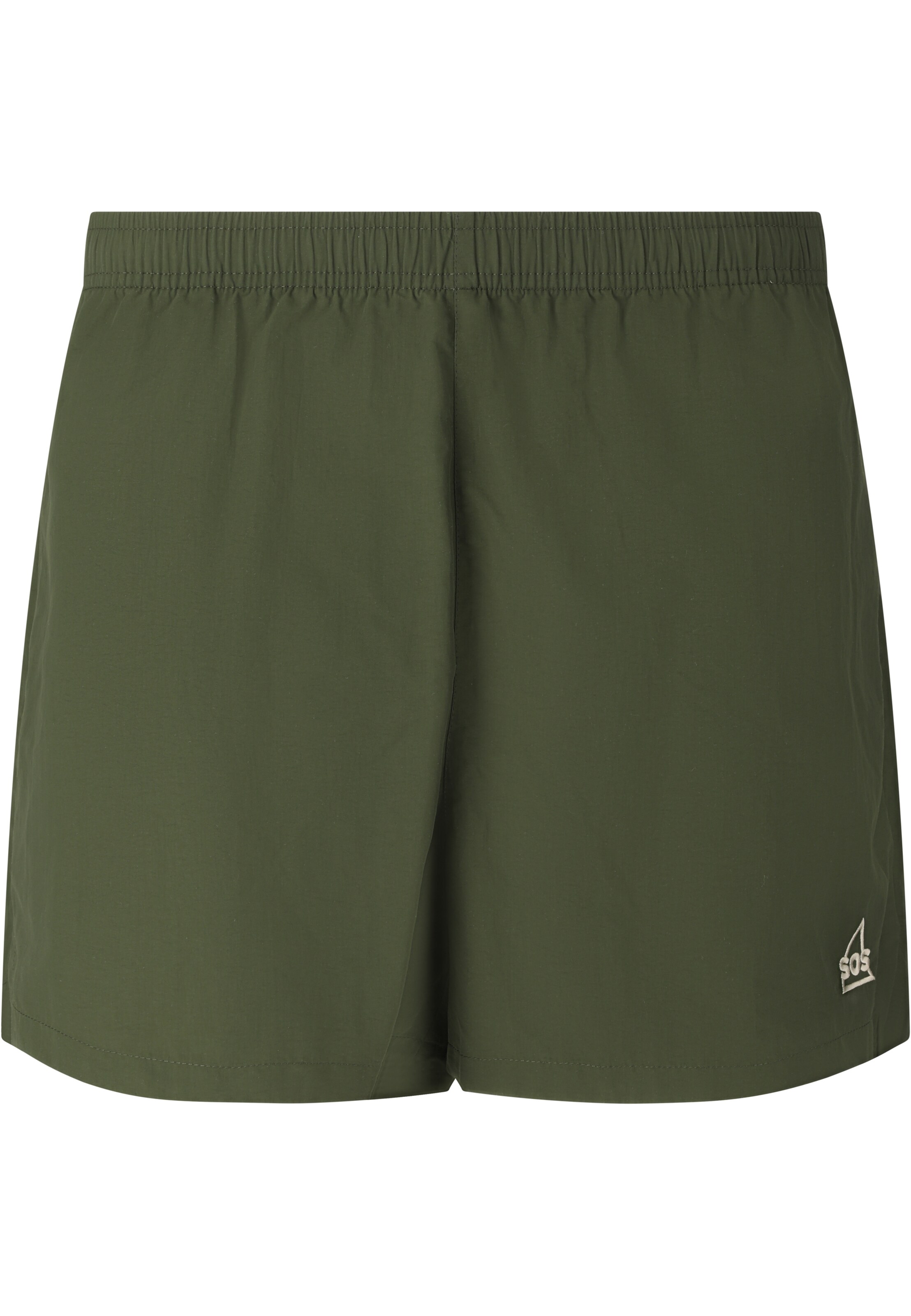 SOS Shorts 'Whitsunday' in Grün: Vorderseite