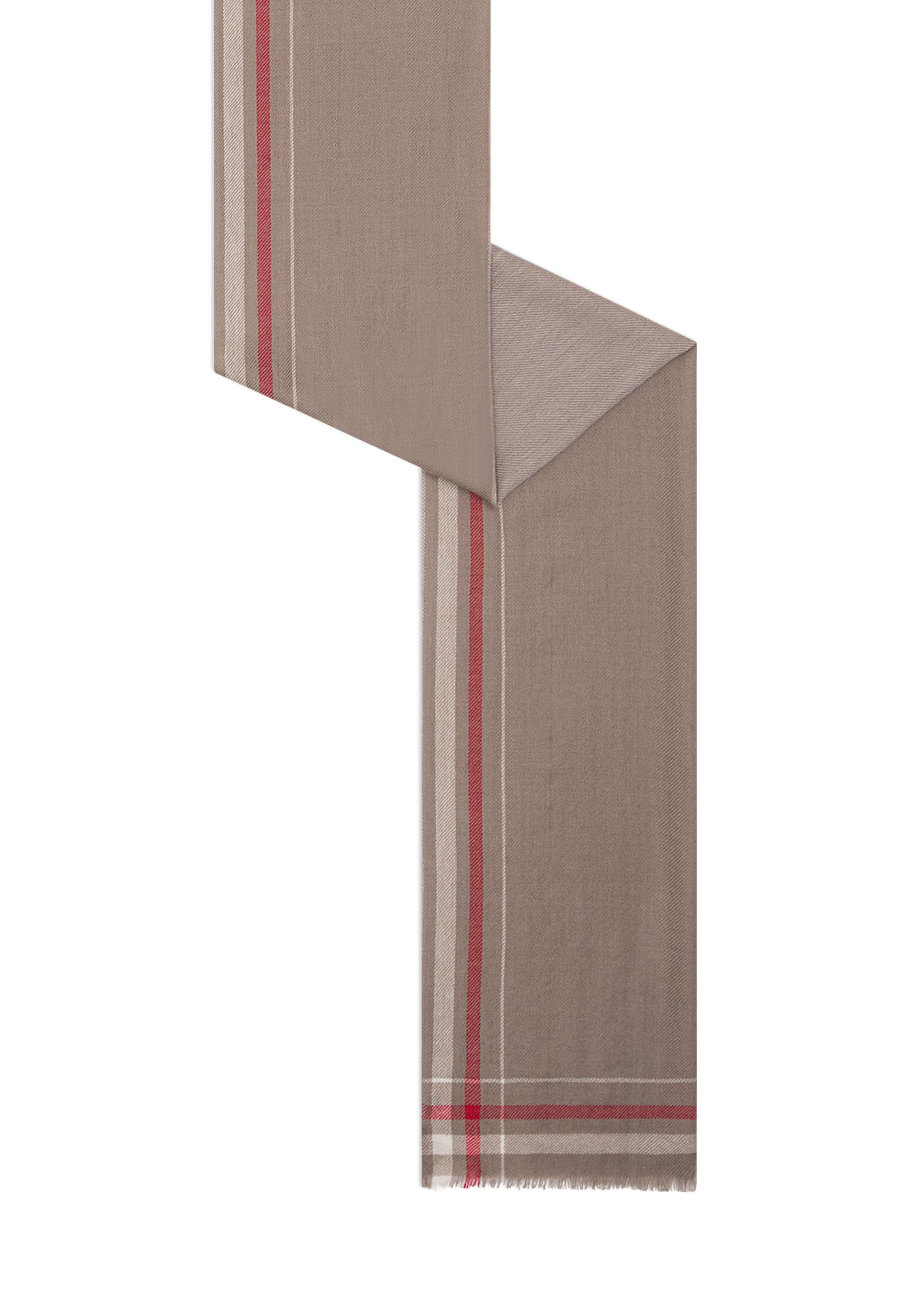 Roeckl Sjaal ' SIDE STRIPES' in Beige